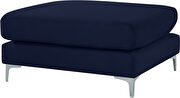 Navy blue velvet ottoman by Meridian additional picture 3