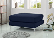 Navy blue velvet ottoman by Meridian additional picture 4