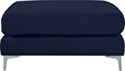 Navy blue velvet ottoman by Meridian additional picture 6