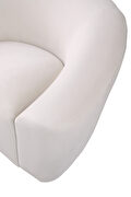 Rounded velvet design contemporary loveseat by Meridian additional picture 6