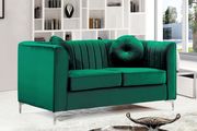 Velvet fabric contemporary sofa by Meridian additional picture 4