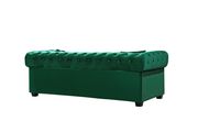 Modern green fabric tufted back sofa w/ rolled arms by Meridian additional picture 3
