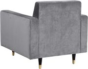 Contemporary gray velvet sofa by Meridian additional picture 7