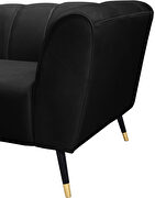 Low-profile channel tufted contemporary chair by Meridian additional picture 3