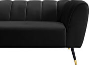 Low-profile channel tufted contemporary loveseat by Meridian additional picture 2