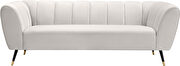 Low-profile channel tufted contemporary sofa by Meridian additional picture 11