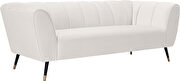 Low-profile channel tufted contemporary sofa by Meridian additional picture 8
