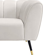 Low-profile channel tufted contemporary chair by Meridian additional picture 4