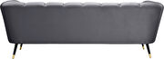 Low-profile channel tufted contemporary sofa by Meridian additional picture 6