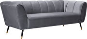Low-profile channel tufted contemporary sofa by Meridian additional picture 8