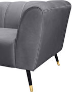 Low-profile channel tufted contemporary chair by Meridian additional picture 3