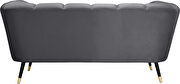 Low-profile channel tufted contemporary loveseat by Meridian additional picture 6