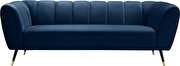 Low-profile channel tufted contemporary sofa by Meridian additional picture 10