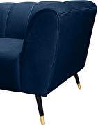 Low-profile channel tufted contemporary chair by Meridian additional picture 2