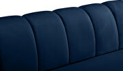 Low-profile channel tufted contemporary loveseat by Meridian additional picture 4