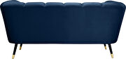 Low-profile channel tufted contemporary loveseat by Meridian additional picture 5