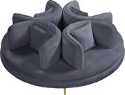 Round accent settee / couch with unique club-like design by Meridian additional picture 7
