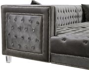 Velvet tufted 3pcs sectional sofa by Meridian additional picture 3