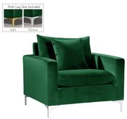 Green velvet fabric contemporary sofa by Meridian additional picture 3
