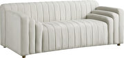Unique contemporary dropping level design loveseat by Meridian additional picture 2