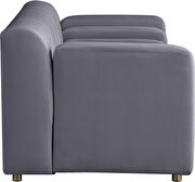 Unique contemporary dropping level design loveseat by Meridian additional picture 3