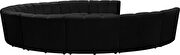 10 pcs black velvet modular sectional sofa by Meridian additional picture 4