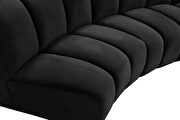 10 pcs black velvet modular sectional sofa by Meridian additional picture 6