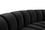 10 pcs black velvet modular sectional sofa by Meridian additional picture 7