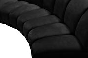 10 pcs black velvet modular sectional sofa by Meridian additional picture 8