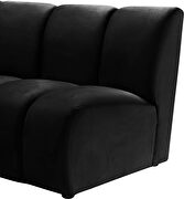 10 pcs black velvet modular sectional sofa by Meridian additional picture 9