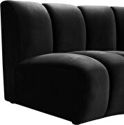 10 pcs black velvet modular sectional sofa by Meridian additional picture 10
