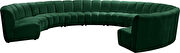 10 pcs green velvet modular sectional sofa by Meridian additional picture 2