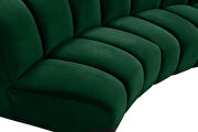10 pcs green velvet modular sectional sofa by Meridian additional picture 6