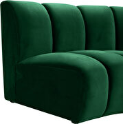 10 pcs green velvet modular sectional sofa by Meridian additional picture 9