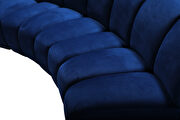 10 pcs navy blue velvet modular sectional sofa by Meridian additional picture 10