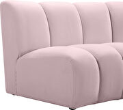 10 pcs pink velvet modular sectional sofa by Meridian additional picture 7
