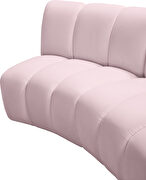 10 pcs pink velvet modular sectional sofa by Meridian additional picture 9