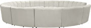 12 pcs cream velvet modular sectional sofa by Meridian additional picture 5