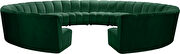 12 pcs green velvet modular sectional sofa by Meridian additional picture 3