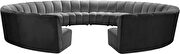 12 pcs grey velvet modular sectional sofa by Meridian additional picture 4
