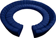 12 pcs navy blue velvet modular sectional sofa by Meridian additional picture 5