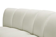 5pcs cream velvet modular sectional sofa by Meridian additional picture 6