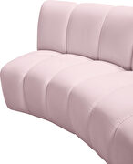 5pcs pink velvet modular sectional sofa by Meridian additional picture 2