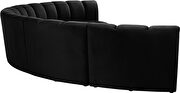 6pcs black velvet modular sectional sofa by Meridian additional picture 6