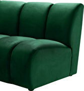 7pcs green velvet modular sectional sofa by Meridian additional picture 10