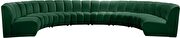 8pcs green velvet modular sectional sofa by Meridian additional picture 3