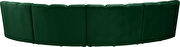 4pcs green velvet modular sectional sofa by Meridian additional picture 4