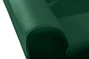 Simple casual style green velvet sofa w/ gold legs by Meridian additional picture 7