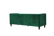 Tufted design green velvet fabric contemporary sofa by Meridian additional picture 3
