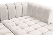 3pcs cream velvet low-profile contemporary sectional by Meridian additional picture 7